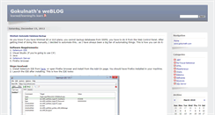 Desktop Screenshot of blogs.gokulnath.com